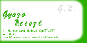 gyozo meiszl business card